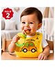 Bembika Baby Fruit Feeder with Bib Combo BPA Free Food Nibbler Baby Feeding Bib with Food Catcher Pocket - Green
