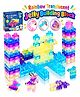 NEGOCIO Rainbow translucent jelly building blocks, interlocking soft sensory blocks, fine motor skills development customizable (40pc set)