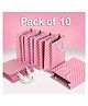 Shopping Time Pink Polka Dot Gift Bags (Pack of 10)