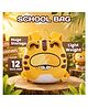 Elecart Tiger Backpack for Girls & Boys 25 Years | Cute Tiger Kids School Bag with Chest Buckle, Reflective Strips, Padded Breathable Straps & Mesh Pocket - 12 Inches
