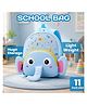 Elecart Cute Elephant Backpack for Kids Cartoon Plush School Bag for Boys & Girls, Lightweight Nursery & Preschool Backpack with Front Pocket, Adjustable Shoulder Straps