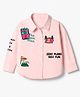 Vitamins 100% Cotton Woven Half Sleeves Camping Printed Shirt - Light Pink
