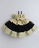 TINY MINY MEE Elastane Woven Sleeveless Bow Applique Detailed Dress - Black