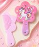 Stol'n Pink Unicorn Design Comb and Mirror Set of 2 for Girls Kids