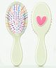 Stoln Girls Heart Accent Paddle Hair Brush with Soft Ball Tip Bristles - Yellow