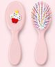 Stoln Girls Cupcake Accent Paddle Hair Brush with Soft Ball Tip Bristles - Pink