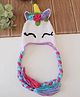 Woonie Knit Unicorn Designed Hand Knitted Cap - Cream - Circumference - 32.5 Cm