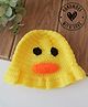Woonie Knit Duck Designed Hand Knitted Cap - Yellow - Circumference - 35 Cm