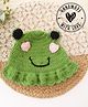 Woonie Knit Frog Designed Hand Knitted Cap - Green - Circumference - 30 Cm