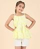 StyloBug Woven Sleeveless Checked Top & Shorts Set - Yellow