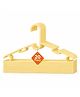Safe-O-Kid Baby Hanger Set 20-Piece Plastic Clothes Hangers for Baby Wardrobe | Lightweight & Durable | for Newborn, Infant & Toddler Clothes - Yellow
