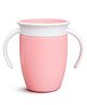 Munchkin 360° Spill-Proof Trainer Cup with Handles, Spoutless Sippy Cup for Babies, Easy Transition to Open Cup, BPA-Free, 7oz - Pink