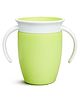 Munchkin 360° Spill-Proof Trainer Cup with Handles, Spoutless Sippy Cup for Babies, Easy Transition to Open Cup, BPA-Free, 7oz, - Green