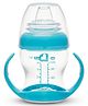 Munchkin Gentle Transition Cup with Soft Silicone Spout & Handles Spill-Proof Sippy Cup, BPA-Free, 4oz, - Blue