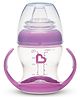 Munchkin Gentle Transition Cup with Soft Silicone Spout & Handles Spill-Proof Sippy Cup, BPA-Free, 4oz, - Purple