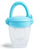 Munchkin Silicone Baby Food Feeder Self-Feeding Pouch for Purees & Mashed Foods, BPA-Free, - Blue