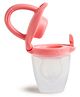 Munchkin Silicone Baby Food Feeder Self-Feeding Pouch for Purees & Mashed Foods, BPA-Free, - Pink