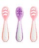 Munchkin Multistage Silicone Baby Spoons Gentle Dip Self-Feeding Spoons for Infants, Stage 1 & Stage 2, BPA-Free - Pink