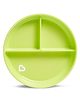 Munchkin Suction Plate for Babies & Toddlers, Strong Suction Base with Deep Sides, BPA-Free 6+ Months - Green