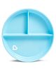 Munchkin Suction Plate for Babies & Toddlers with Strong Suction Base & Deep Sides, BPA-Free, 6+ Months - Blue