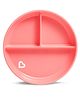 Munchkin Suction Plate for Babies & Toddlers with Strong Suction Base & Deep Sides, BPA-Free, 6+ Months - Pink