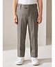 Rikidoos Cotton Woven Straight-Fit Button Down Full Length Solid Trouser - Brown