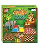 Ankit Toys & Games 5 in 1 Jungle Wooden Board Game Set | Ludo, Snakes & Ladders, Chess, Tic Tac Toe & Checkers | Family Strategy Game | Ages 6+
