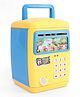Wembley Fingerprint Sensor ATM Piggy Bank for Kids with Password Lock, Music & Auto Money Scroll - Blue & Yellow