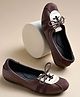 Shoetopia Colour Blocked Ballerinas - Brown