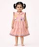 One Friday Cotton Woven Sleeveless Checked & Floral Printed Dress - Multi Colour