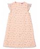 One Friday Woven Cap Sleeves Floral Printed Dress - Peach