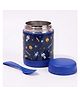House of Quirk Baby Feeding Bowl with Spoon 300ml Insulated Leakproof Food Container for Kids BPA Free Portable Thermal Bowl - Blue