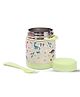 House of Quirk Baby Feeding Bowl with Spoon 300ml Insulated Leakproof Food Container for Kids BPA Free Portable Thermal Bowl - Green