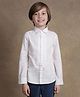 One Friday Cotton Woven Full Sleeves Cut & Sew Detailed Shirt - Off White