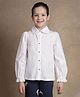 One Friday Cotton Woven Full Sleeves Solid Shirt - Off White
