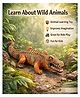AKN TOYS Realistic Crocodile Figure Toy, Large Animal Reptile Toy for Boys Girls, Educational Nature for School Project Play- PACK OF 1-( COLOR AND DESIGN MAY VARY )