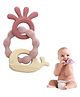 Mihar Essentials Silicone Teether For Baby-Multicolour