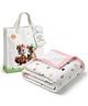 Pax Parrot Ultra Soft 6 Layer Muslin Cotton Baby Blanket for Newborns and Kids Lightweight Breathable Swaddle Wrap Receiving Blanket Stroller Cover 0 to 5 Years 110 x 110 cm