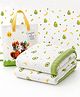 Pax Parrot Ultra Soft 6 Layer Muslin Cotton Baby Blanket for Newborns and Kids Lightweight Breathable Swaddle Wrap Receiving Blanket Stroller Cover 0 to 5 Years 110 x 110 cm