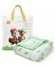 Pax Parrot 6 Layer Muslin Baby Blanket Soft Cotton Swaddle Wrap Breathable Lightweight Receiving Blanket Nursing Stroller Cover Toddler Blanket 110 x 110 cm 0 to 12 Months