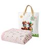 Pax Parrot 6 Layer Muslin Baby Blanket Soft Cotton Swaddle Wrap Breathable Lightweight Receiving Blanket Nursing Stroller Cover Toddler Blanket 110 x 110 cm 0 to 12 Months