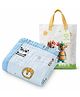 Pax Parrot 6 Layer Muslin Baby Blanket Soft Cotton Swaddle Wrap Breathable Lightweight Receiving Blanket Nursing Stroller Cover Toddler Blanket 110 x 110 cm 0 to 12 Months