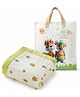 Pax Parrot 6 Layer Muslin Baby Blanket Soft Cotton Swaddle Wrap Breathable Lightweight Receiving Blanket Nursing Stroller Cover Toddler Blanket 110 x 110 cm 0 to 12 Months