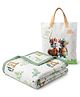 Pax Parrot 6 Layer Muslin Baby Blanket Soft Cotton Newborn Swaddle Wrap Breathable Lightweight Receiving Blanket Multipurpose Stroller Cover Toddler Blanket 110 x 110 cm 0 to 12 Months