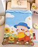 Butterthief Bunny Printed Soft Flannel All Seasons Baby Blanket for Kids & Toddlers (140x100 cm, 0-5 Years)