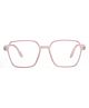 Optify Full Rim Square Blue Cut Zero Power Computer Glasses For kids Color-Pink