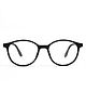 Optify Full Rim Oval Blue Cut Zero Power Computer Glasses For kids Color-Black