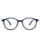Optify Full Rim Oval Blue Cut Zero Power Computer Glasses For kids Color-Blue