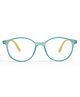 Optify Full Rim Oval Blue Cut Zero Power Computer Glasses For kids Color-Navy Blue