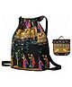 ARCADE TOYS Printed Foldable Drawstring Backpack Lightweight Waterproof Sports, Gym & Travel Bag, Large Capacity Folding Rucksack for Men & Women - Colour may vary